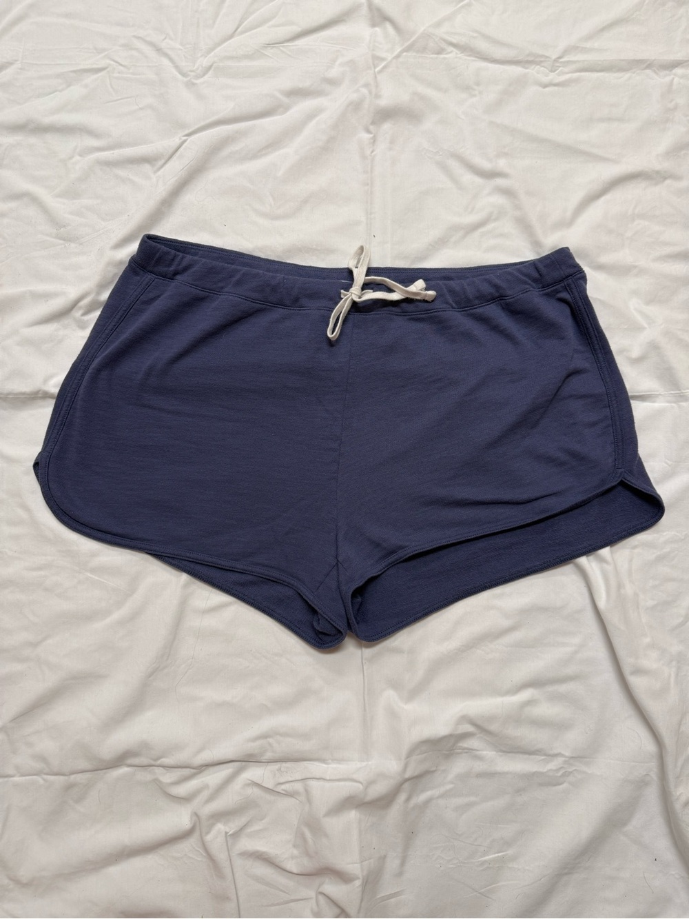 Old Navy Dark Blue Cream Drawstring Lounge Sleep Shorts Size XL